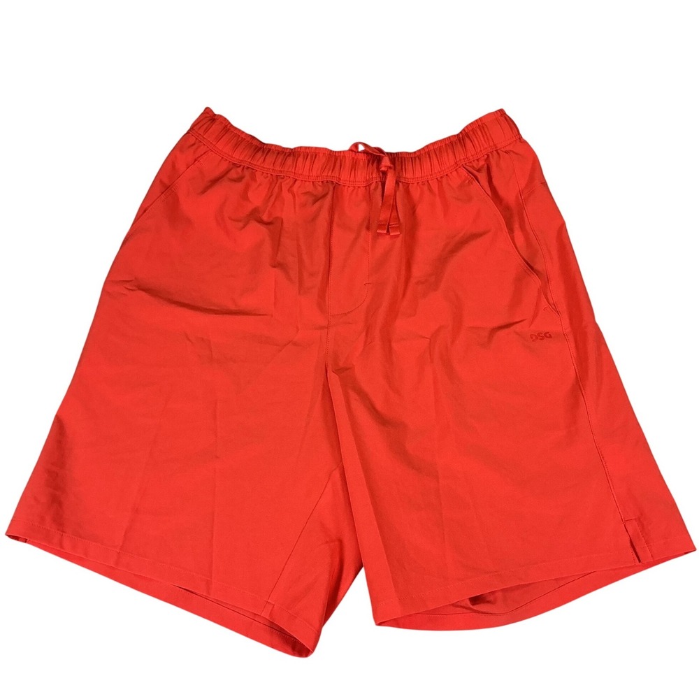 DSG Agility Shorts Mens Small Orange Athletic Fit 8 Inch Inseam New With Tags